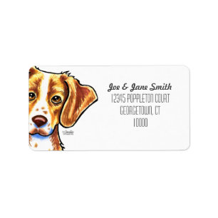 Brittany Spaniel Custom Color Label