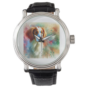 Brittany Spaniel Dog 100724AREF122 - Watercolor Watch