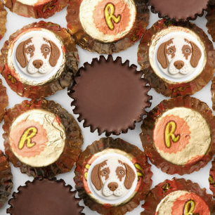 Brittany Spaniel Dog 3D Inspired Reese's Peanut Butter Cups