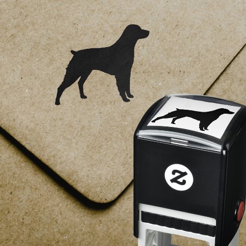 Brittany Spaniel Dog Breed Silhouette Self_inking Stamp