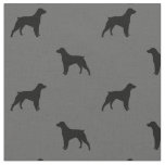 Brittany Spaniel Dog Breed Silhouettes Patterned Fabric