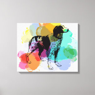 Brittany Spaniel dog Canvas Print