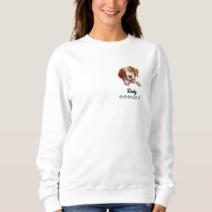 Brittany Spaniel Dog Personalized T-Shirt Sweatshirt