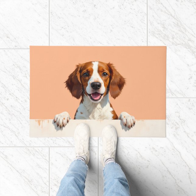 Brittany Spaniel Doormat Art (Indoor)