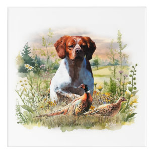 Brittany Spaniel – Field, Focus, Pheasant , Art