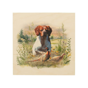 Brittany Spaniel – Field, Focus, Pheasant , Art