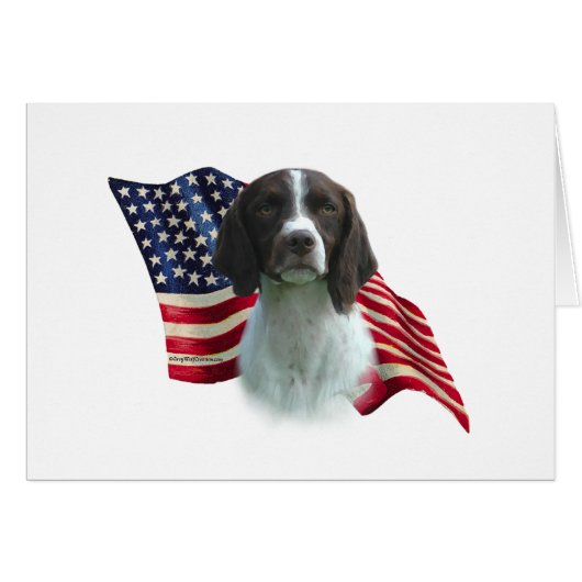 Brittany Spaniel Flag Cards (Front Horizontal)