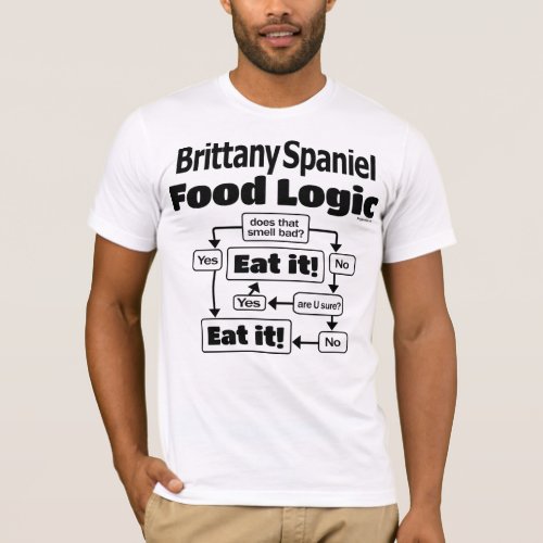 Brittany Spaniel Food Logic T_Shirt