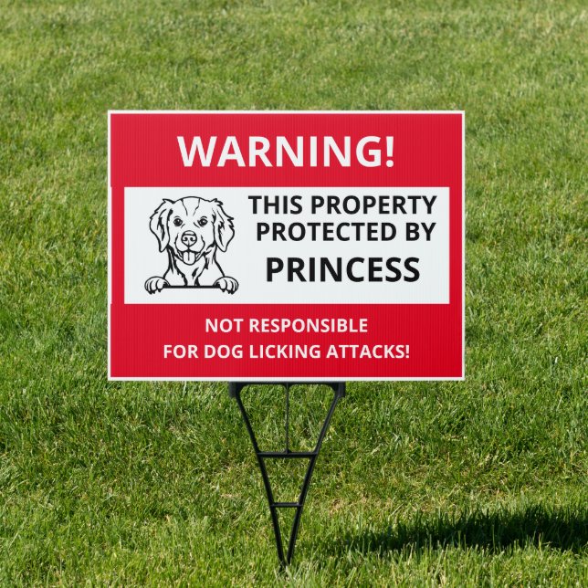 BRITTANY SPANIEL | Funny Beware of Dog Sign (Insitu)