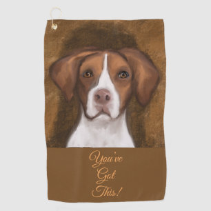 Brittany Spaniel Golf Towel