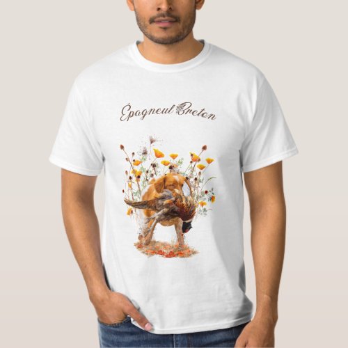 Brittany Spaniel Hunting Pheasant Coffee Mug T_Shirt