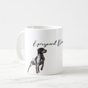 Brittany Spaniel hunts in the field Coffee Mug