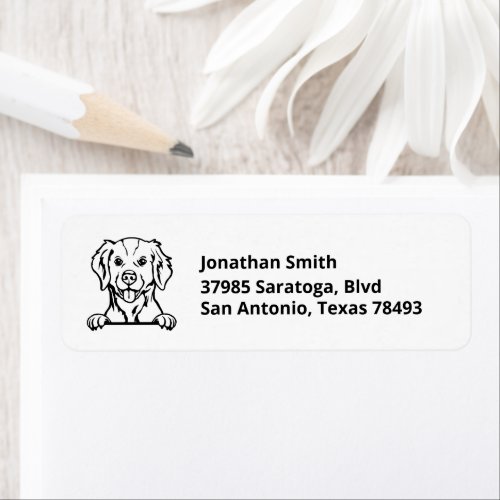 BRITTANY SPANIEL  Image on Return Address Label