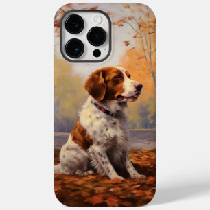 Brittany Spaniel in Autumn Leaves Fall Inspire  Case-Mate iPhone 14 Pro Max Case