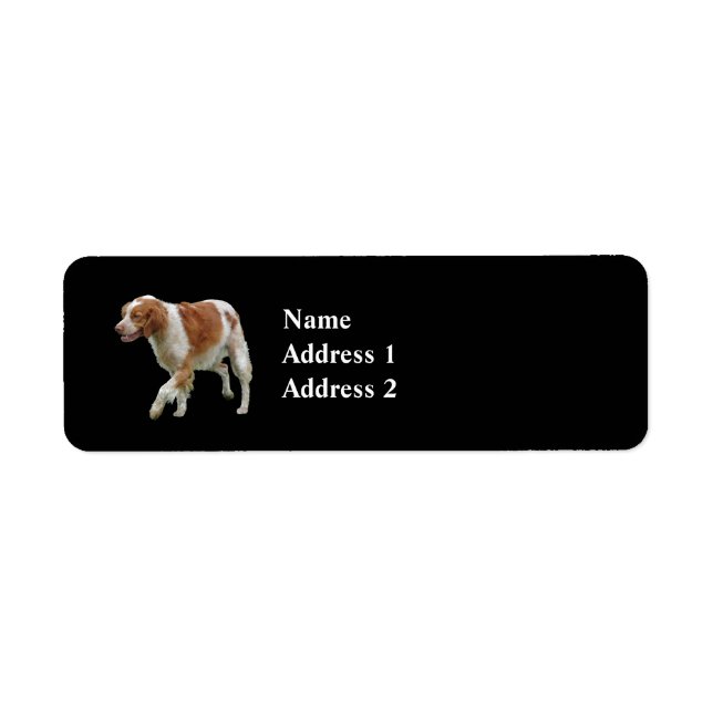 Brittany Spaniel Label (Front)