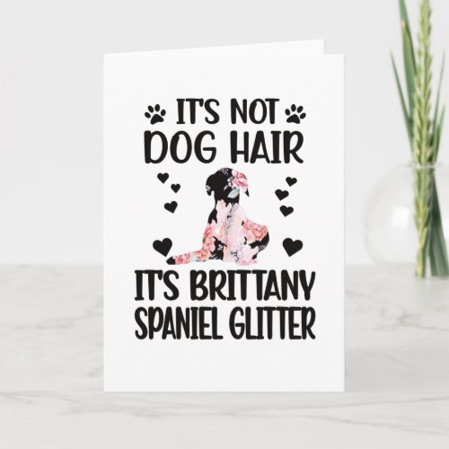 Brittany Spaniel Lover Dog Owner Brittany Dog Mom Card