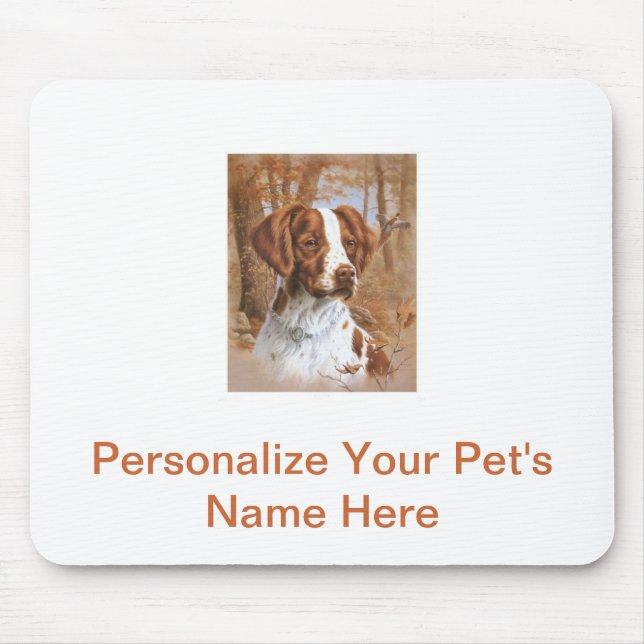 Brittany Spaniel Mouse Pad (Front)