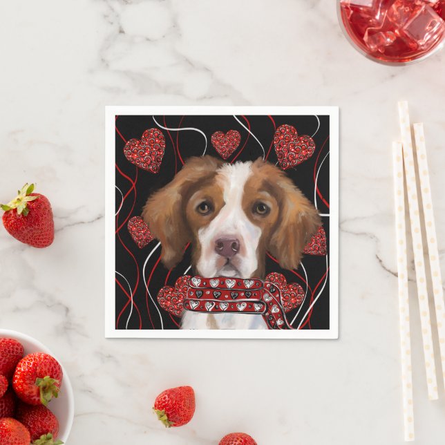 Brittany  Spaniel  Napkins (Insitu)