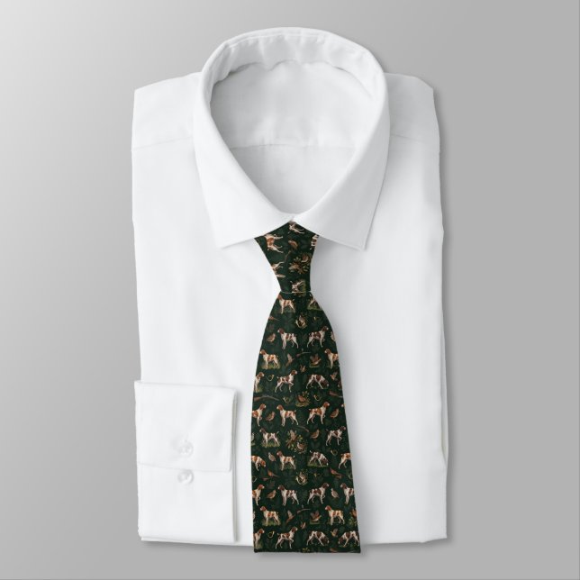 Brittany Spaniel  Neck Tie (Tied)