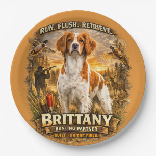 Brittany Spaniel Paper Plates
