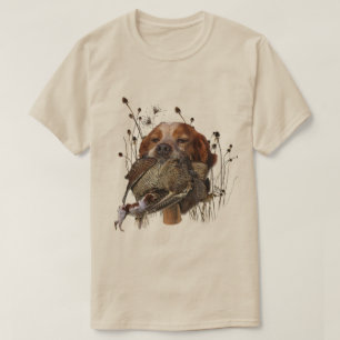 Brittany Spaniel , Passion for Birds T-Shirt