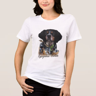 Brittany Spaniel , Passion for Birds Tri-Blend Shirt