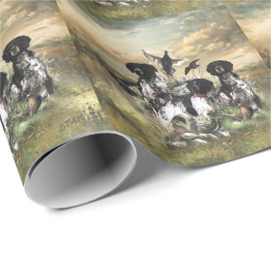 Brittany Spaniel , Passion for Birds Wrapping Paper