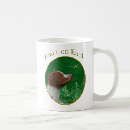 Brittany Spaniel Peace Coffee Mug