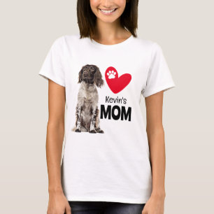 Brittany Spaniel Personalized Mom T-Shirt