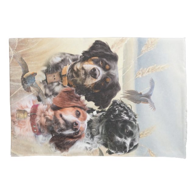 Brittany Spaniel Pillow Case (Front)