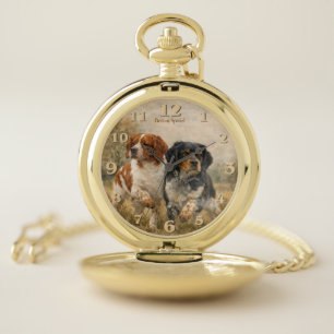 Brittany Spaniel Pocket Watch