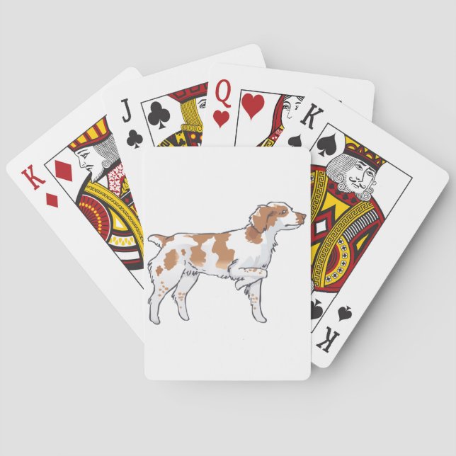 Brittany Spaniel Poker Cards (Back)