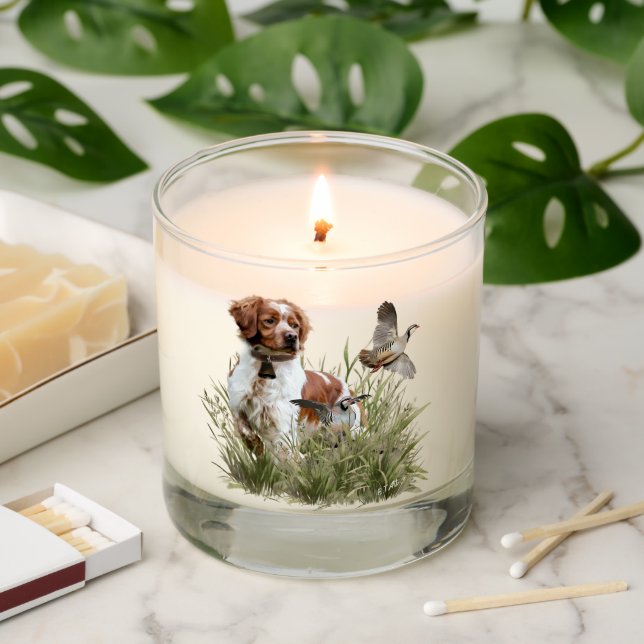 Brittany Spaniel  Scented Candle (Lit)
