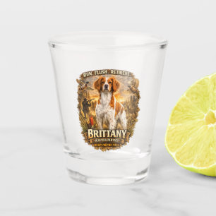 Brittany Spaniel Shot Glass