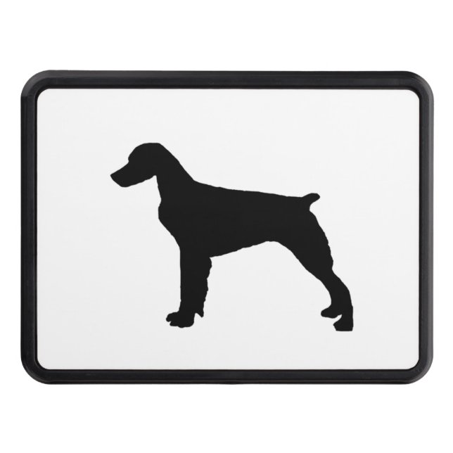 Brittany Spaniel Silhouette Love Dogs Silhouette Tow Hitch Cover (Front)