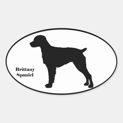 Brittany Spaniel SIlhouette Stickers | Zazzle