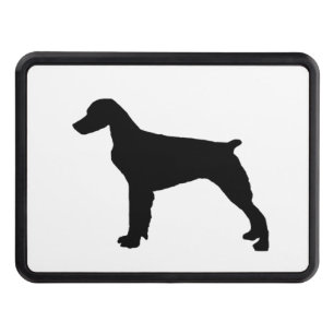 Brittany Spaniel sporting hunting dog Silhouette Tow Hitch Cover