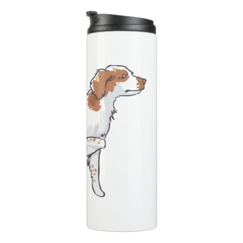 Brittany Spaniel Thermal Tumbler