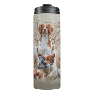 Brittany Spaniel Thermal Tumbler