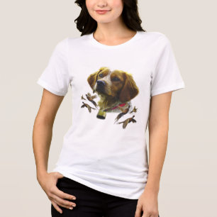 Brittany Spaniel  Tri-Blend Shirt