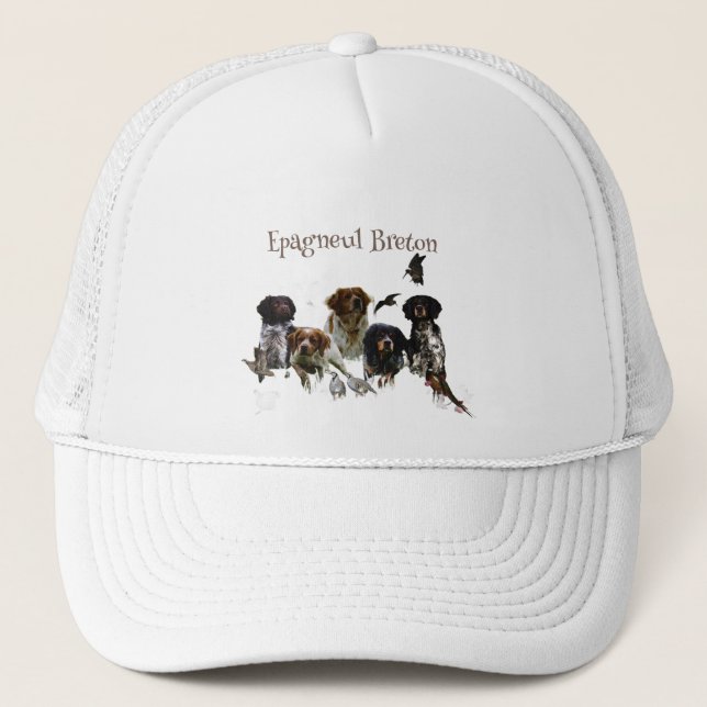 Brittany Spaniel  Trucker Hat (Front)