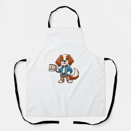 Brittany Spaniel Uncle Dog Funny Family Apron