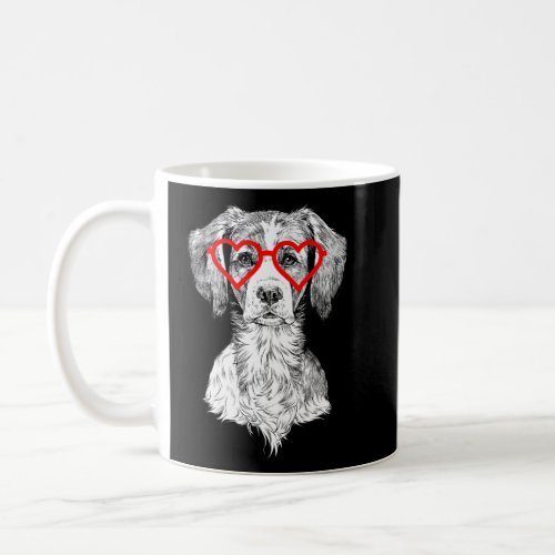 Brittany Spaniel Valentines Day Dog Mom Dog  Coffee Mug