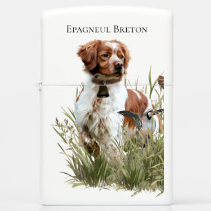 Brittany Spaniel Zippo Lighter