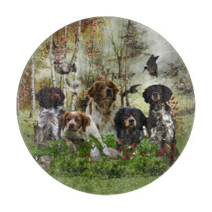 Brittany Spaniels, Bird Hunting Cutting Board