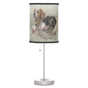 Brittany Spaniels Table Lamp