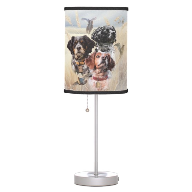 Brittany Spaniels Table Lamp (Right)