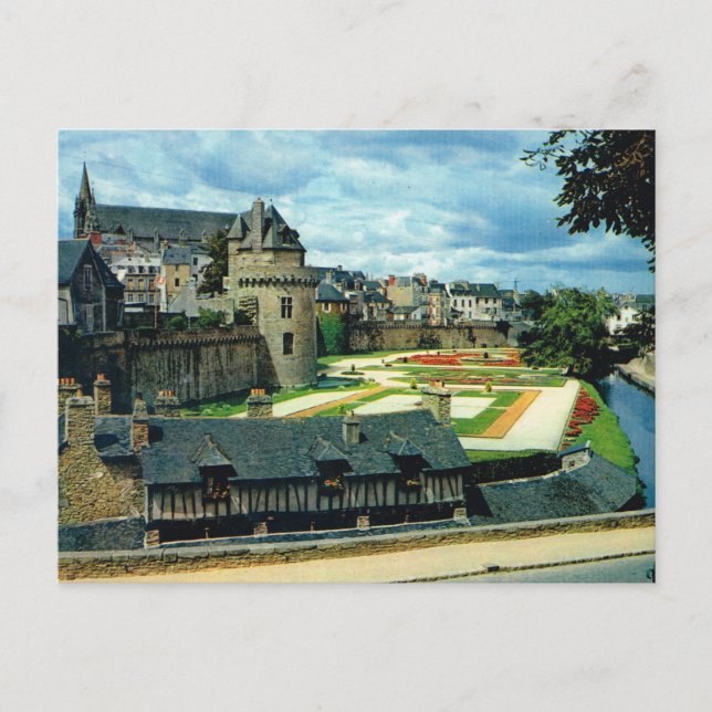 Brittany, Vannes castle, Postcard (Front)