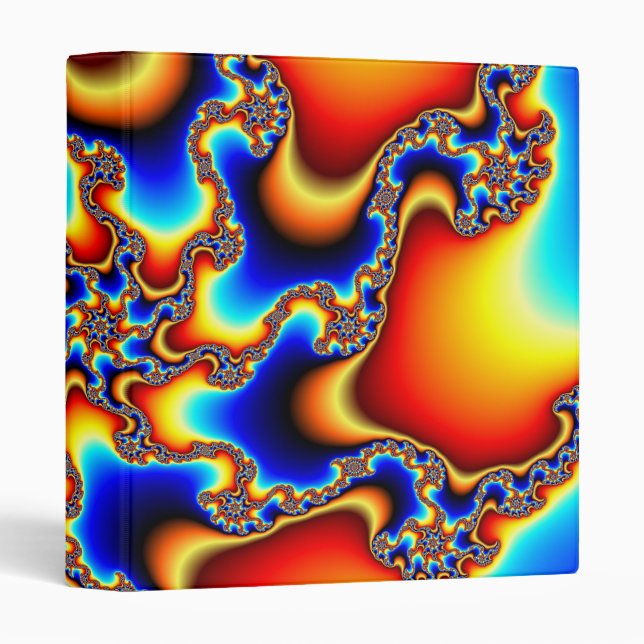 Brittle - Fractal 3 Ring Binder (Front/Spine)