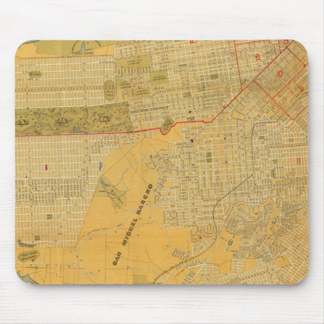 Britton and Rey's Guide Map Mouse Pad (Front)